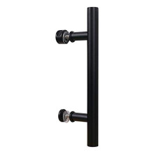 National Hardware N700-100 schuifdeurbeslag voor binnendeuren Madison Pull 12-inch eenvoudig te installeren matzwart