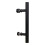 National Hardware N700-100 Interi?r skydebar staldd?r hardware Madison Pull 12-tommer let at installere mat sort 1