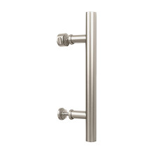 National Hardware N700-101 schuifdeurbeslag voor binnendeuren Madison Pull 12 in satijnnikkel