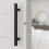 National Hardware N700-100 Interi?r skydebar staldd?r hardware Madison Pull 12-tommer let at installere mat sort 3
