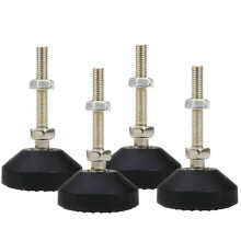 LC LICTOP M8x50mm Leveling Feet 2.83 Inch Height & 880 lb Capacity Heavy Duty Adjustable Swivel Furniture Glides Threaded Rubber Feet Levelers for