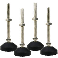 LC LICTOP M10x100mm Leveling Feet 4.8 Inch Height & 880 lb Capacity Heavy Duty Adjustable Swivel Furniture Glides Threaded Rubber Feet Levelers fo