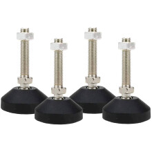 LC LICTOP M10x50 mm nivelleringsf?dder 2,83 tommer H?jde & 880 lb Kapacitet Heavy Duty Justerbare Drejelige M?bler Glider Gevind Gummi F?dder Udj