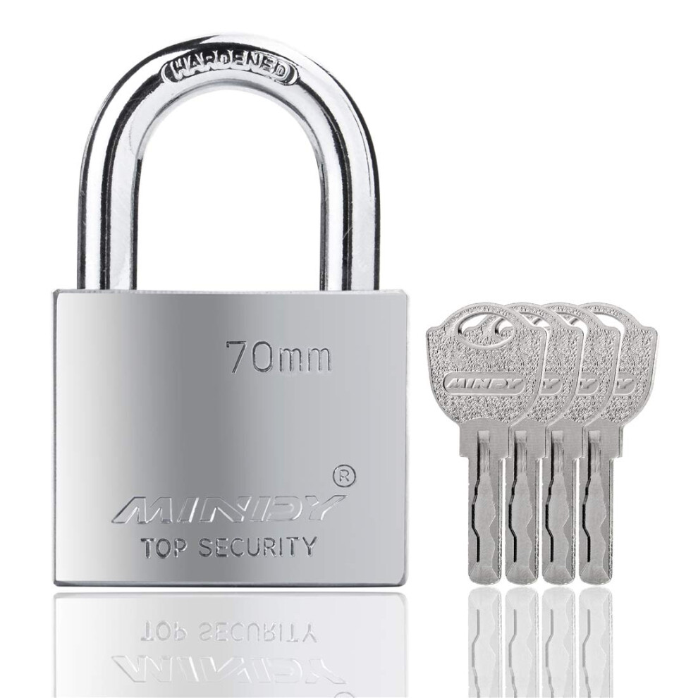 70Mm Heavy Duty Lock Warehouse Waterproof Keyed Padlock High Security Padlock With 4 Keys 712491631808