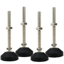 LC LICTOP M10x80mm Nivelleringsf?dder 4 tommer H?jde & 880 lb Kapacitet Heavy Duty Justerbare Drejelige M?bler Glider Gevind Gummi F?dder Udj?vne
