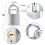 40mm Heavy Duty Lock Warehouse Waterproof Keyed Padlock High Security Padlock with 4 Keys 3
