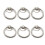 bnafes skuffering Pull Drop Ring Knopper i S?lvfarve - (6 Stk) 1