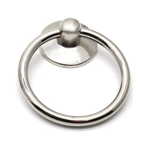 bnafes skuffering Pull Drop Ring Knopper i S?lvfarve - (6 Stk) 2