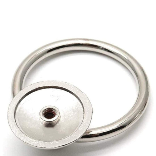 bnafes skuffering Pull Drop Ring Knopper i S?lvfarve - (6 Stk) 1