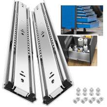 SHUHANG 1 paar 100 lb draagvermogen zware ladegeleiders 12 14 16 18 20 22 24 26 28 30 32 34 36 38 40 inch volledig uittrekbare kogellagerrails zi