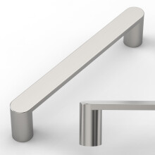 Amerdeco Paquete de 10 ZH0005BSN Nνquel satinado cepillado Centros de orificios de 5 pulgadas (128 mm) Tiradores para gabinetes de cocina Hardwar