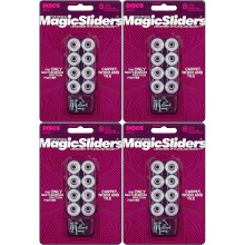 Magic Sliders 08200 Screw-On Floor Slide 3/4"""" Round Pack of 4