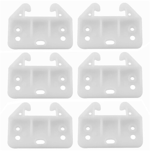 AXLIZER 6 guide per cassetti in plastica, staffe per guide per cassetti con montaggio centrale per guide per cassetti 1