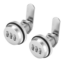 Combination Cam Lock Security Locks Set of 2 Password Coded Locks 3-Digit Keyless Metal Locks for Safety of Box Cabinet Drawer Mailbox Door Furniture