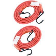 Bungee nury HELIDA s hcky 3/8 palce tlust kulat bungee nury Heavy Duty Siln hcky pro stojany na kola Cart Kufr Camping (60 palcu 2 ks cerven)