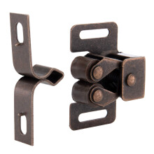 RecPro Loquet de porte d'armoire pour camping-car | Loquet de tiroir | Bronze frott | Loquet rouleau pour placard (paquet de 10)