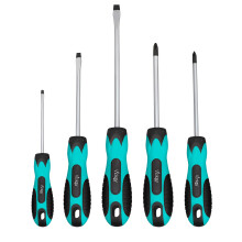 Vickay magnetische schroevendraaierset 5-delige gleuf- en kruiskopschroevendraaier met ergonomisch comfortabel antisliphandvat Permanente magneti