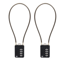 SISAV 4 Digit Cable Combination Locks 12 inches Cable for School Gym Locker Helmet Filing Cabinets Toolbox Luggage Suitcase knapsack Cable 3mm Diamet