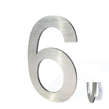 Numeri civici in acciaio inossidabile Numeri civici moderni in metallo Numero decorativo per cassetta delle lettere Numero civico autoadesivo (3