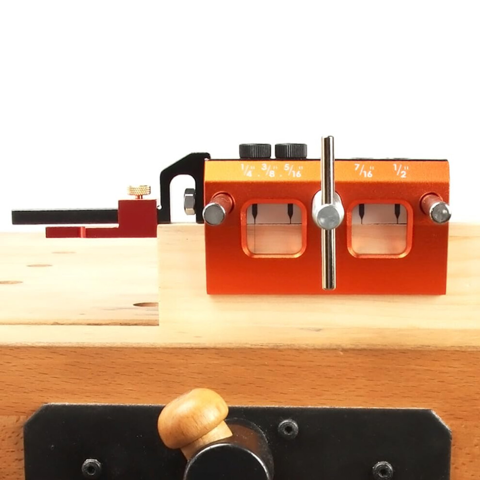 O'skool Self Centering Dowel Jig Kit Drilling Guide Bushings Set 6 Inch Wood Wide Capacity Doweling Jig Puncher Locator Joints Tool 4711198630158