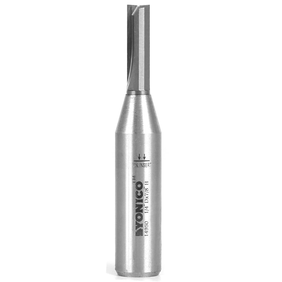 Yonico Straight Router Bits Solid Carbide Insert 1/4-Inch Diameter 1/2-Inch Shank 14950 603915013150
