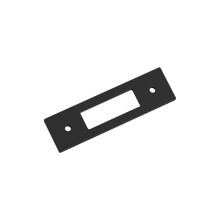 Amerock Medora BP37781MB - Placa trasera para tirador de gabinete, rectangular, de centro a centro, 3 pulgadas (76 mm), color negro mate