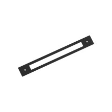 Amerock Medora 8-13/16 Zoll (224 mm) Mitte-zu-Mitte rechteckige mattschwarze Schrankrckwandplatte BP37786MB