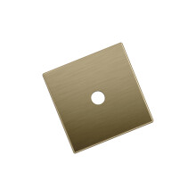 Amerock Ladera Długość 1-3/16 cala (30 mm) Kwadratowa złota gałka do szampana Płyta tylna BP37760BBZ