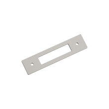 Amerock Medora 3-3/4 cala (96 mm) Prostokątna, od środka do środka, satynowo-nikielowa płyta tylna z uchwytem BP37782G10