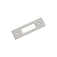 Amerock Medora 3 Zoll (76 mm) Mitte-zu-Mitte-Rechteck-Rckplatte aus Satin-Nickel-Schrank, BP37781G10