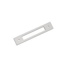 Amerock Medora BP3778326 - Placa trasera para tirador de gabinete, rectangular, de centro a centro, de cromo pulido, 5-1/16 pulgadas (128 mm)