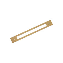 Amerock Medora 8-13/16 cali (224 mm) Prostokąt od środka do środka Szafka z brązu Szampańskiego Płyta tylna z uchwytem BP37786CZ
