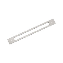 Amerock Medora 10-1/16 cala (256 mm) Prostokątna, od środka do środka, polerowany nikiel Płyta tylna z uchwytem BP37787PN