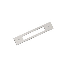 Amerock Medora 5-1/16 Zoll (128 mm) rechteckige Mitte-zu-Mitte-Zugrckplatte aus poliertem Nickel, BP37783PN