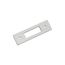 Amerock Medora 3 cale (76 mm) Prostokąt od środka do środka, polerowana, chromowana płyta tylna do szafki BP3778126