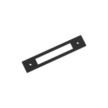 Amerock Medora 5-1/16 Zoll (128 mm) Mitte-zu-Mitte rechteckige, mattschwarze Schrankzug-Rckplatte BP37783MB