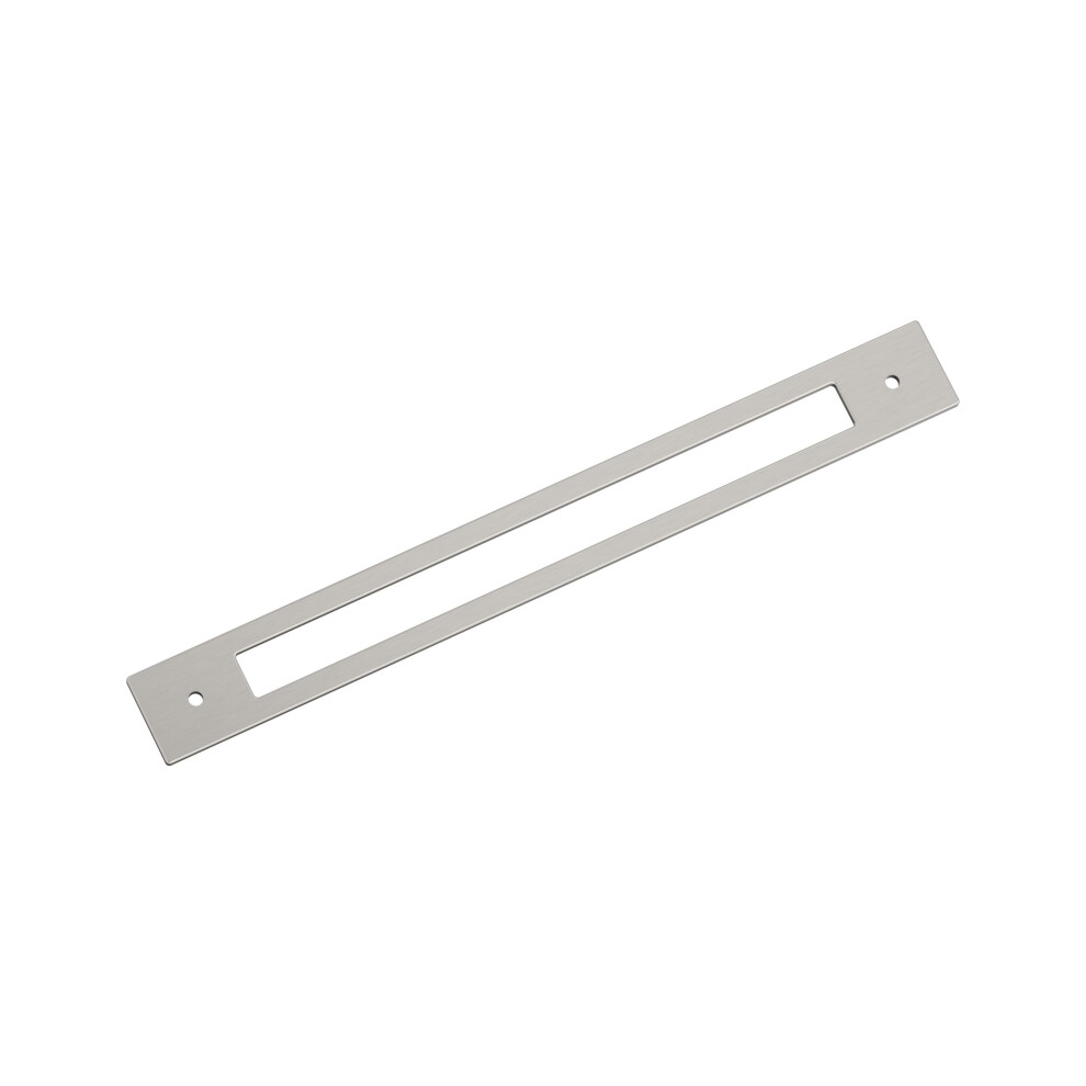 Photos - Furniture Hardware Amerock Medora 10-1/16 inch  Center-to-Center Rectangle Satin Nickel Cabinet Pull Backplate BP37787G10(256mm)