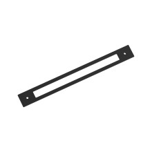 Amerock Medora 10-1/16 cala (256 mm) Prostokąt od środka do środka Matowa czarna płyta tylna do wyciągania szafki BP37787MB