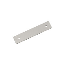 Amerock Ladera 3-3/4 cala (96 mm) Prostokątna, od środka do środka, satynowo-nikielowa płyta tylna z uchwytem BP37762G10
