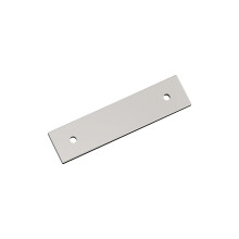 Amerock Ladera 3 Zoll (76 mm) rechteckige Mitte-zu-Mitte-Rckplatte aus poliertem Nickel, BP37761PN