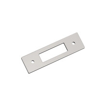 Amerock Medora 3 cale (76 mm) Prostokątna, od środka do środka, polerowana płyta tylna z niklu BP37781PN
