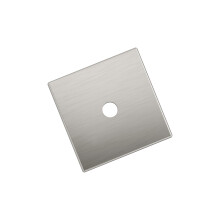 Amerock Ladera Długość 1-3/16 cala (30 mm) Kwadratowa, satynowa, niklowa, gałka do szafki Płyta tylna BP37760G10