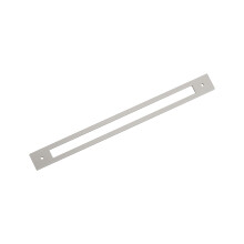 Amerock Medora 12-5/8 cala (320 mm) Prostokątna, od środka do środka, satynowo-nikielowa płyta tylna z uchwytem BP37788G10