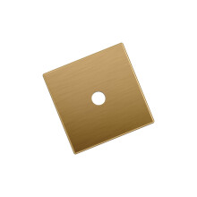 Amerock Ladera Długość 1-3/16 cala (30 mm) Kwadratowa gałka do szafki z brązu szampańskiego Płyta tylna BP37760CZ
