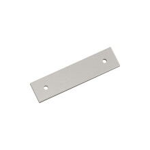 Amerock Ladera 3 cale (76 mm) Prostokątna, od środka do środka, satynowo-nikielowa płyta tylna z uchwytem BP37761G10