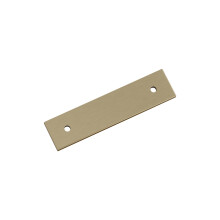 Amerock Ladera BP37761BBZ - Placa trasera para tirador de gabinete, rectangular, de centro a centro, color champαn dorado, 3 pulgadas (76 mm)