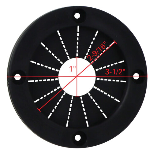 Extreme Max 3005.2183.5 Rigging Grommet - 3", Schwarz, 5er Pack 1