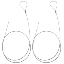 DGBRSM 2 pices en acier inoxydable rglable tendu loquet de porte cble tirer porte loquet chane clture serrure loquet ouvre-porte pour cltu