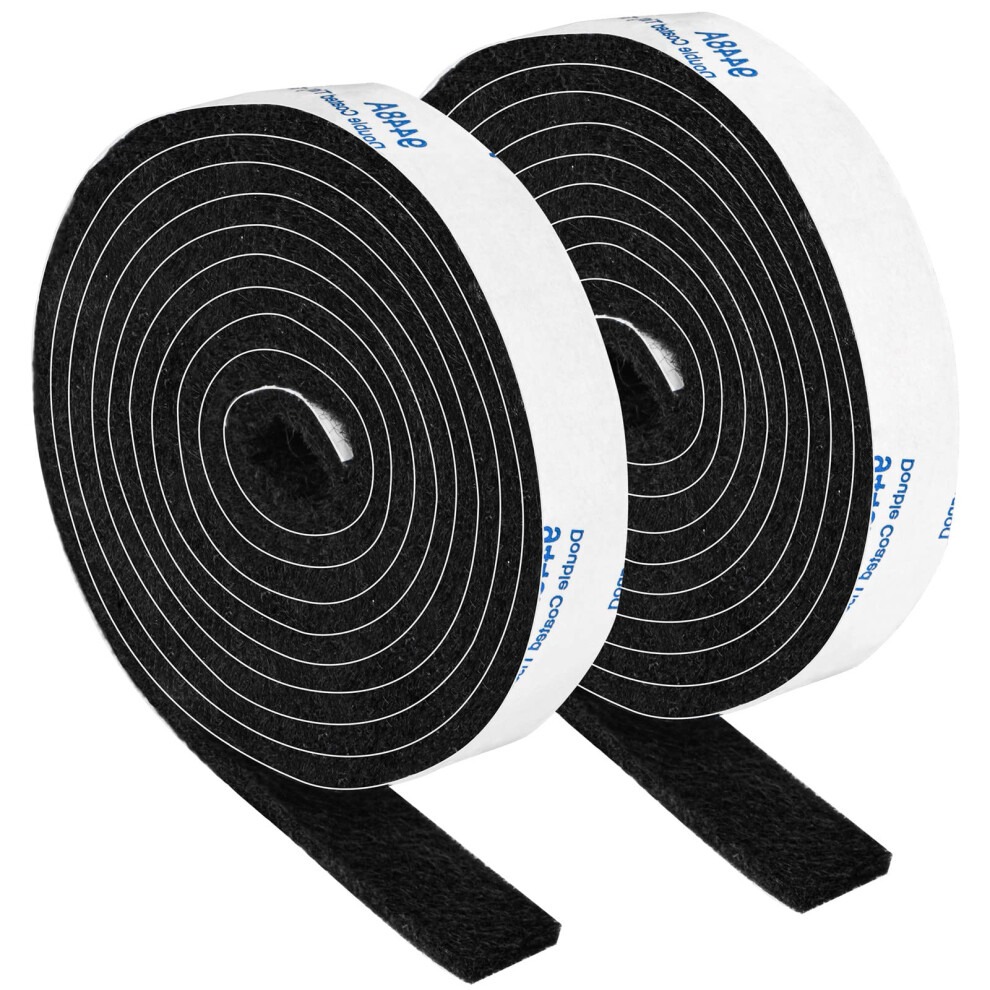 Felt Strips With Adhesive Backing Felt Tape With Adhesive Backing Felt Furniture Strips 2 Pack Roll 1/2X 60 Inches Black Felt Strips For Furniture 744933523747