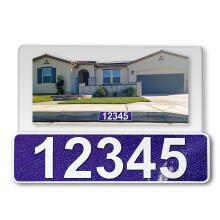 Curb N Sign Curb Wrap Autocollant d'adresse Autocollants rflchissants en aluminium pour numro de maison pour portes d'entre, fentres, bord